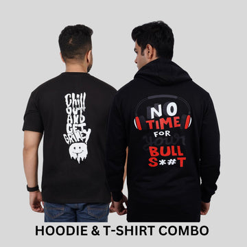 ULTIMATE COMBO - No Time For Your Bull S**t Hoodie + Chill Out Tees By Demonwear (DW011)