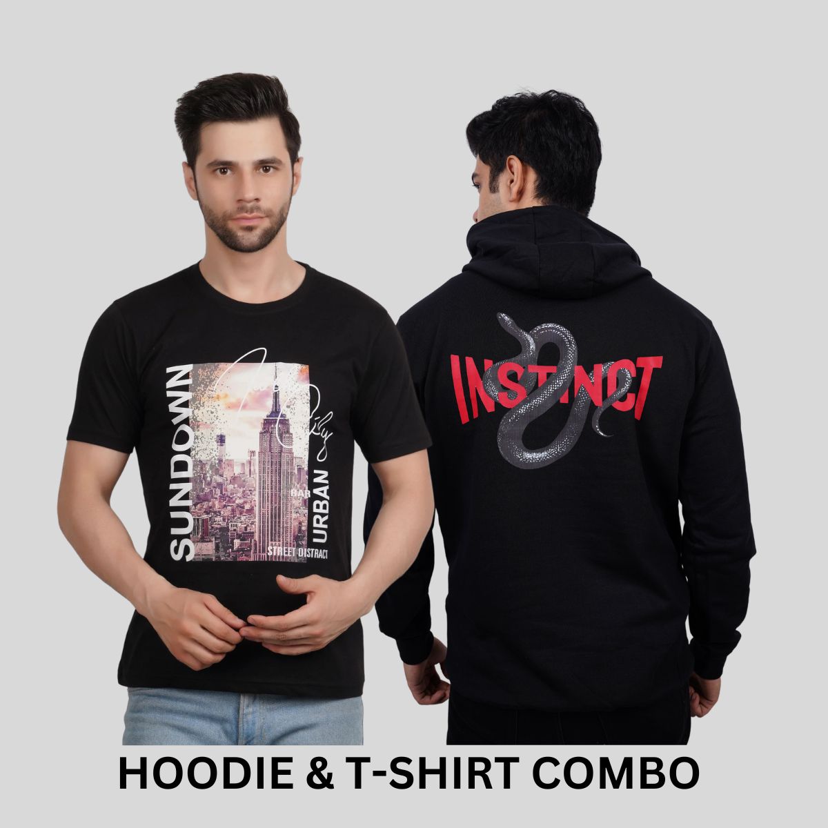 ULTIMATE COMBO - Instinct Hoodie + Sundown Urban Tees By Demonwear (DW014)