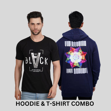 ULTIMATE COMBO - The Illusion Concept Hoodie + Black Tees By Demonwear (DW020)