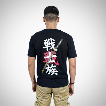 "Samurai" Oversized Black T-Shirt By DemonWear for Him