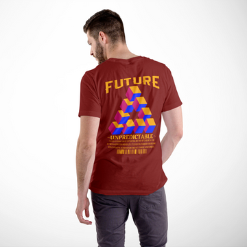 "FUTURE" Relaxed Fit Tshirt - Red