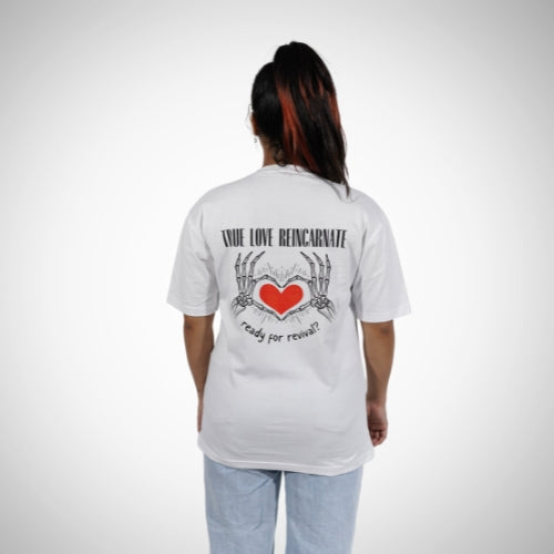 "True Love Incarnate" Relaxed White T-Shirt By DemonWear for Her