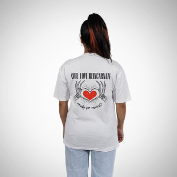 "True Love Incarnate" Relaxed White T-Shirt By DemonWear for Her