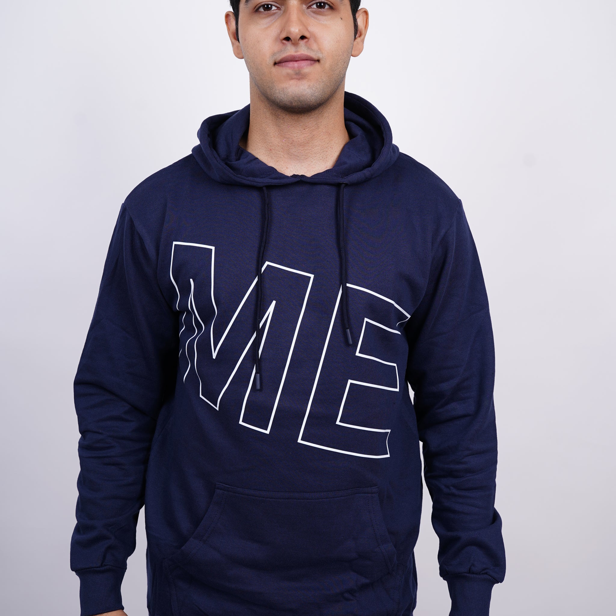 ME Relaxed fit Dark Heaven Blue Hoodie for Men By DemonWear