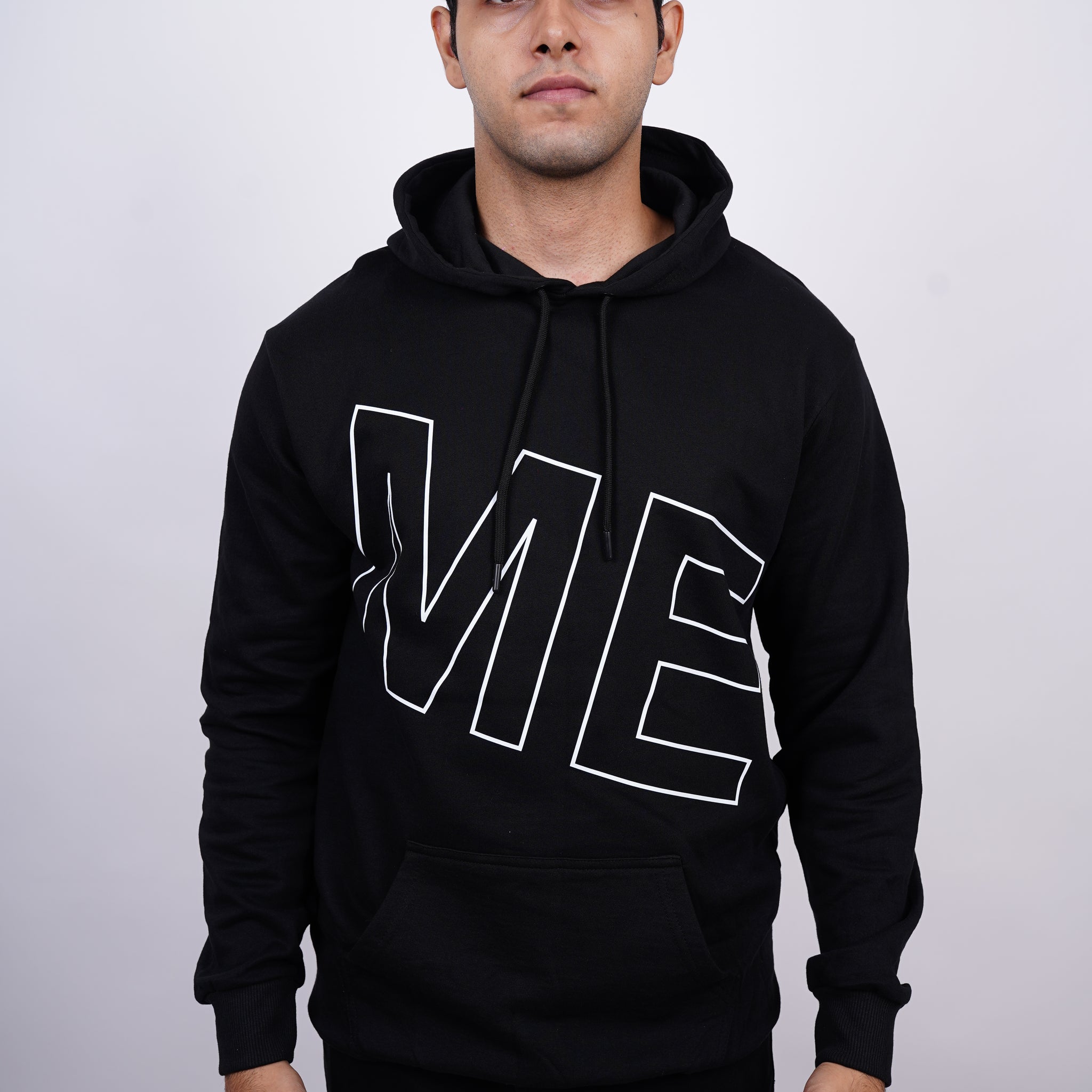 ME Relaxed fit Black Hoodie for Men By DemonWear