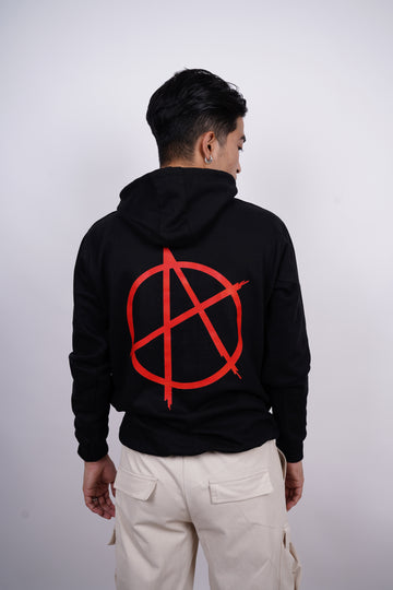 Alpha Relaxed Fit Black Hoodie For Men By DemonWear